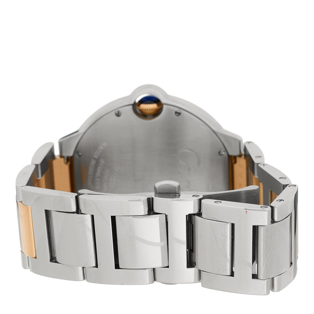 Stainless Steel 18K Pink Gold 42mm Ballon Bleu De Cartier Automatic Watch