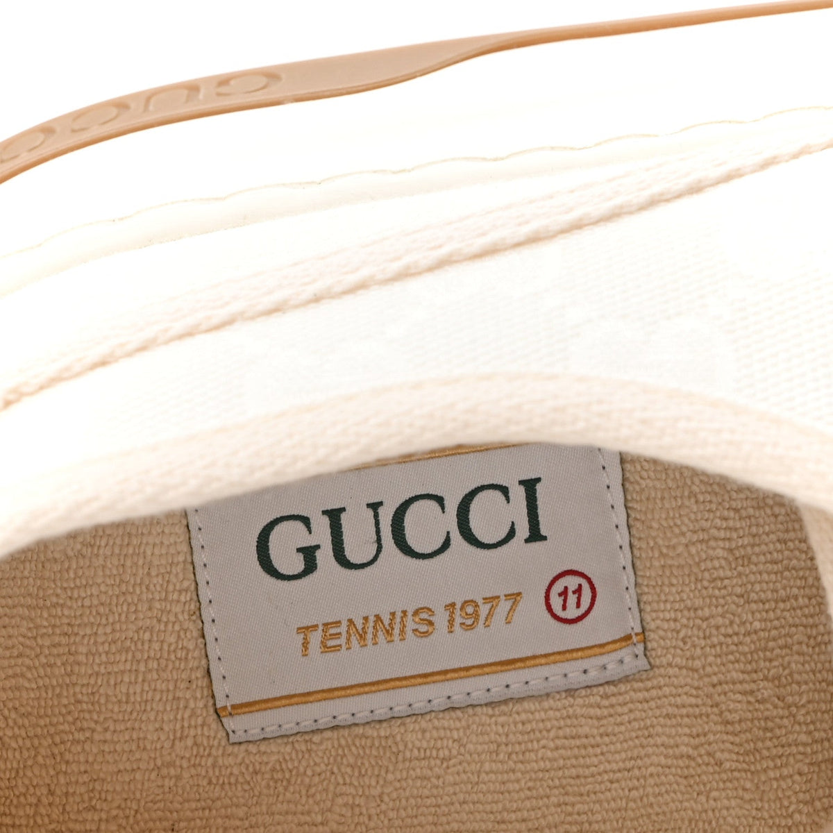GG Monogram Mens 1977 Tennis Platform 52mm Sneakers 11 Great White Mystic White