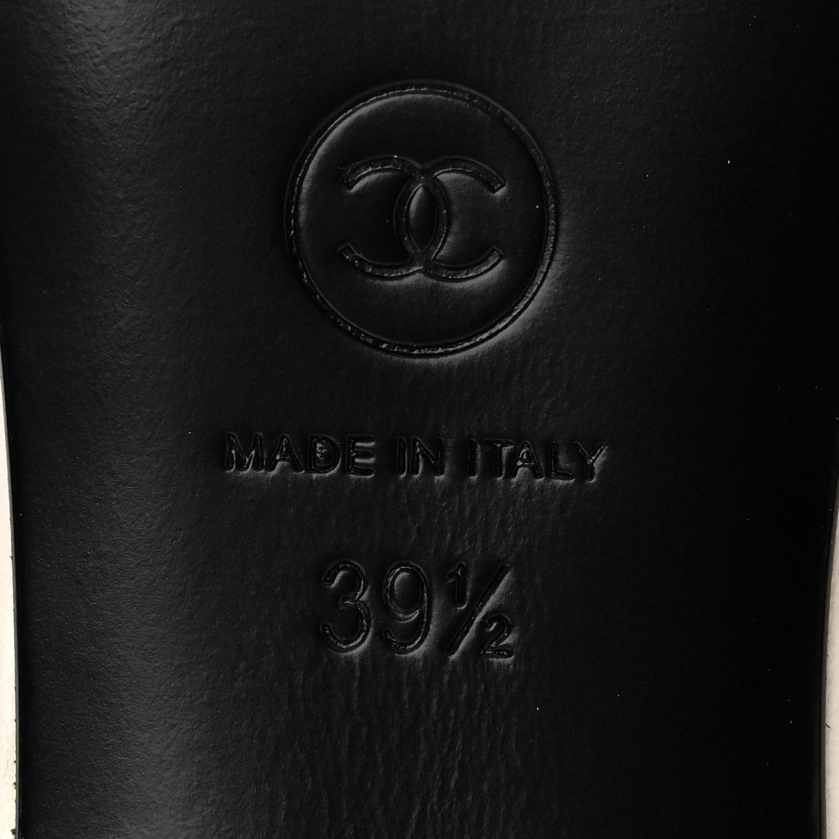 Lambskin Patent Calfskin CC Pumps 39.5 White Black