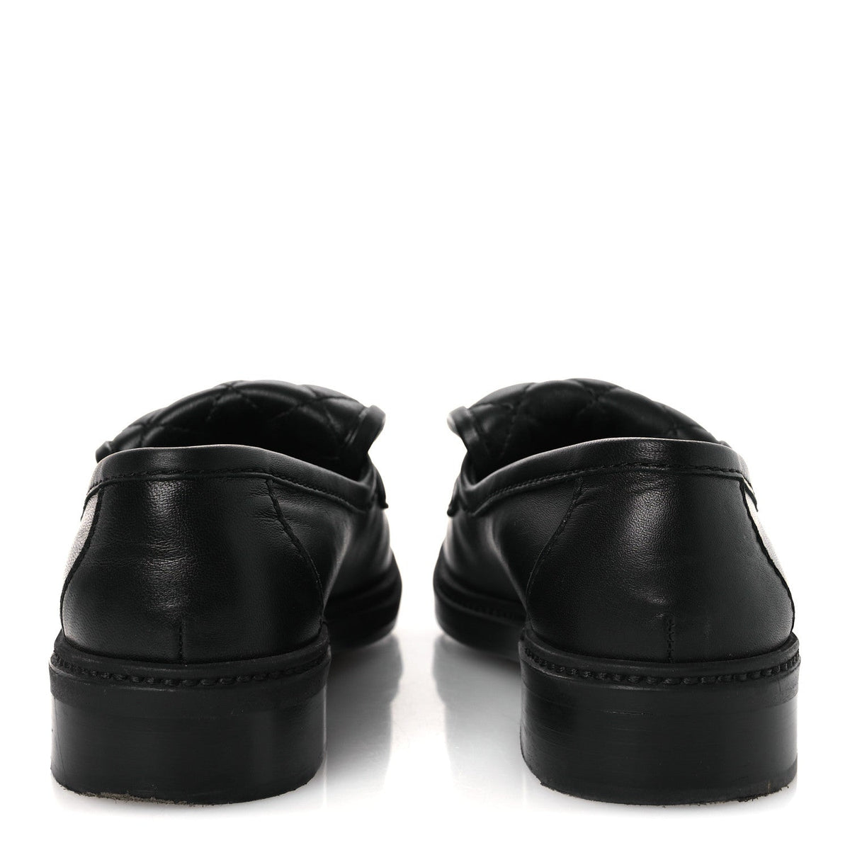 Lambskin Quilted CC Turnlock Loafers 37 Black 37 Black