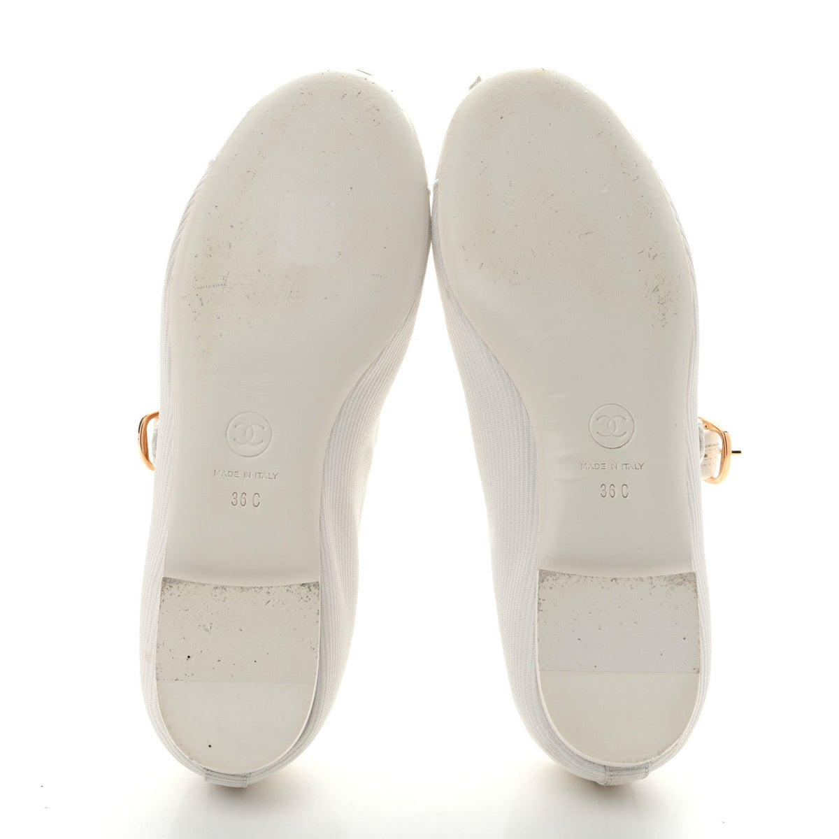 Canvas Mary Jane Flats 36 White