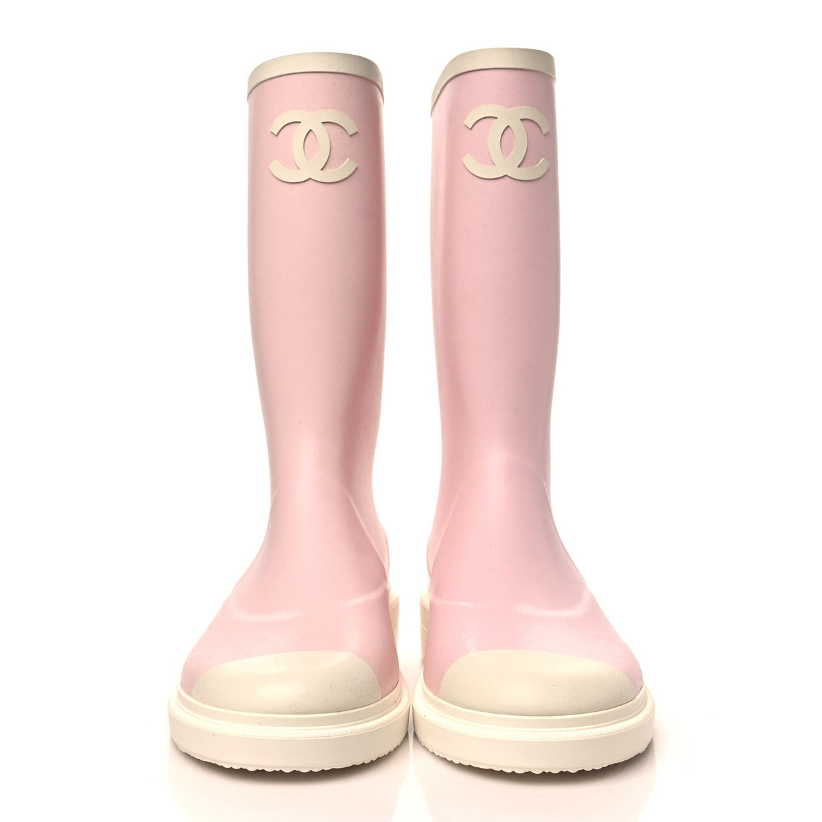 Caoutchouk CC High Boots 40 Light Pink White