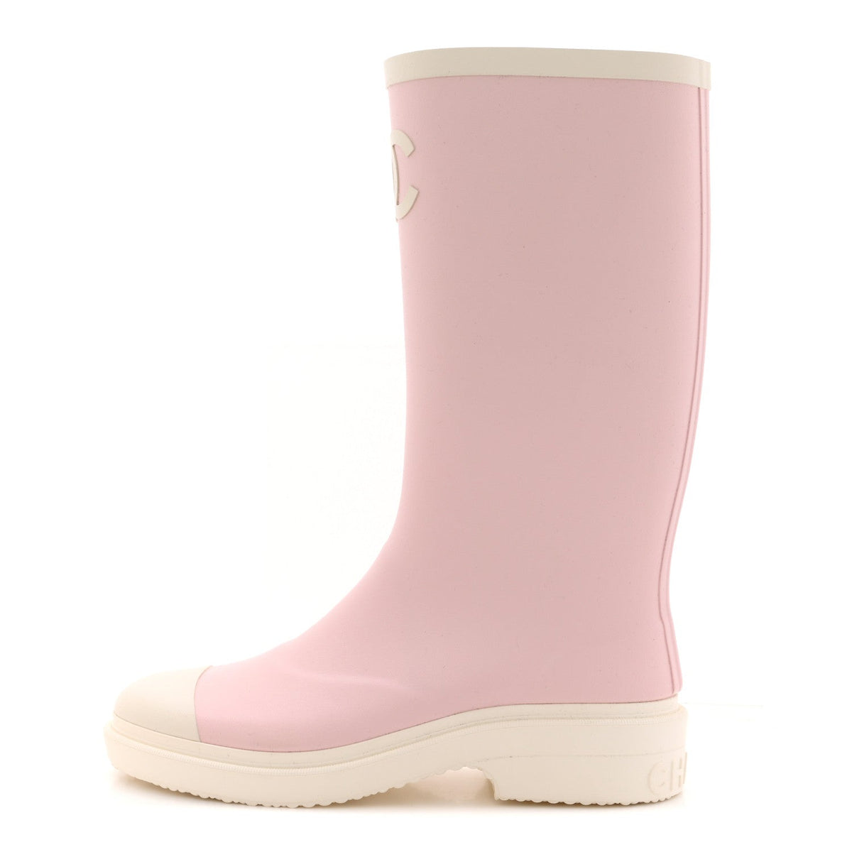 Caoutchouk CC High Boots 36 Light Pink White