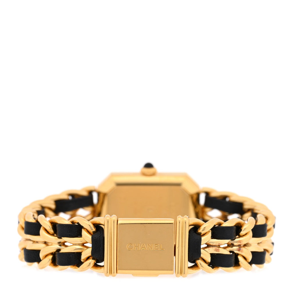 Stainless Steel Lambskin 20mm Chain Premiere Quartz Watch Gold M