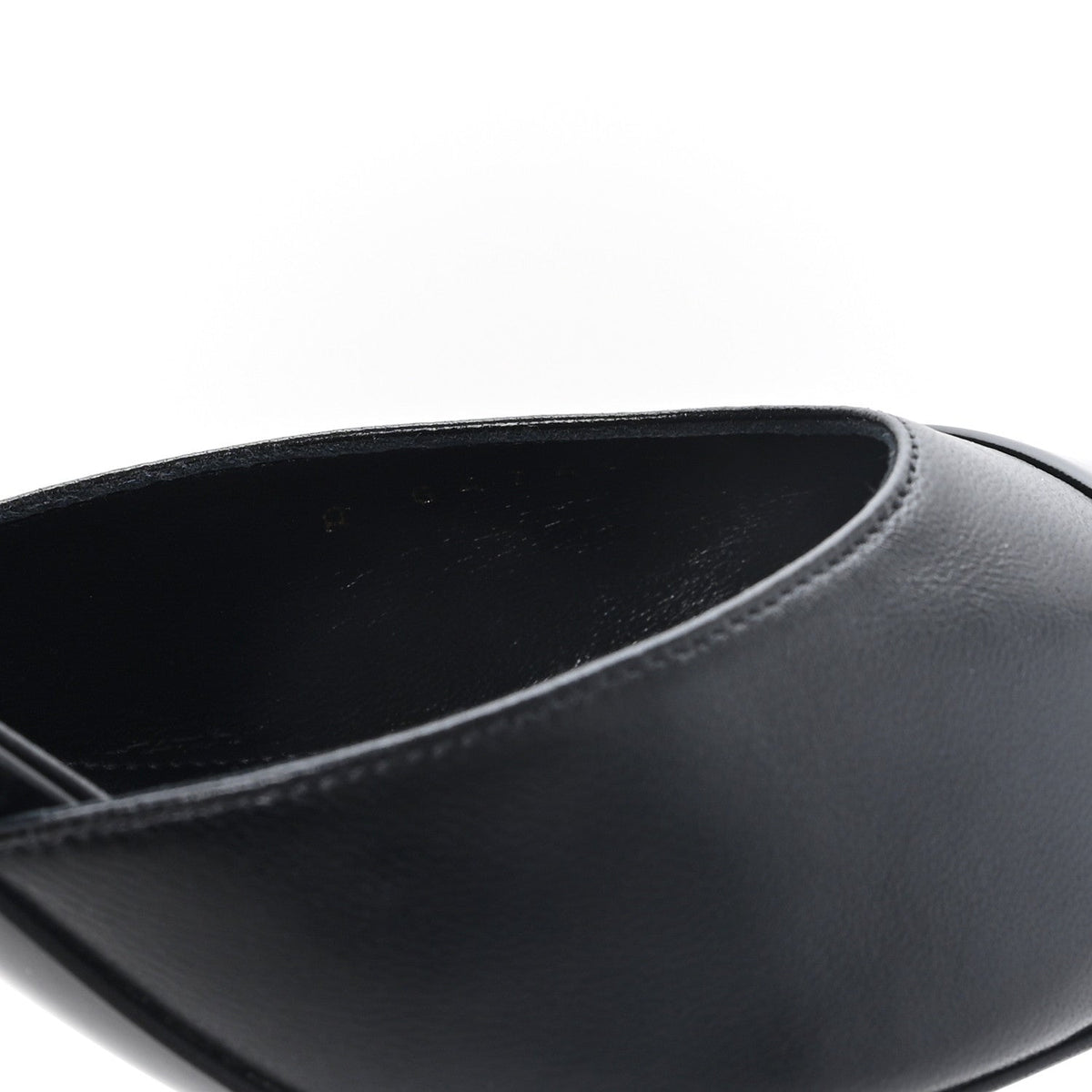 Lambskin Patent Cap Toe CC Apple Slingback Pumps 41 Black