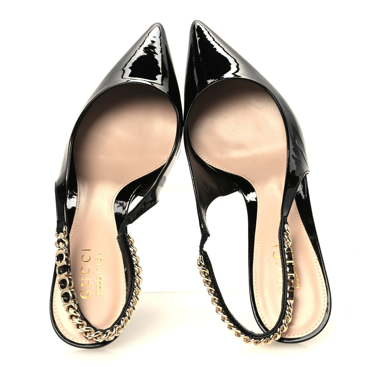 Patent Signoria 35mm Slingback Pumps 37.5 Black