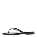 Goatskin Times Square Thong Sandals 39.5 Black