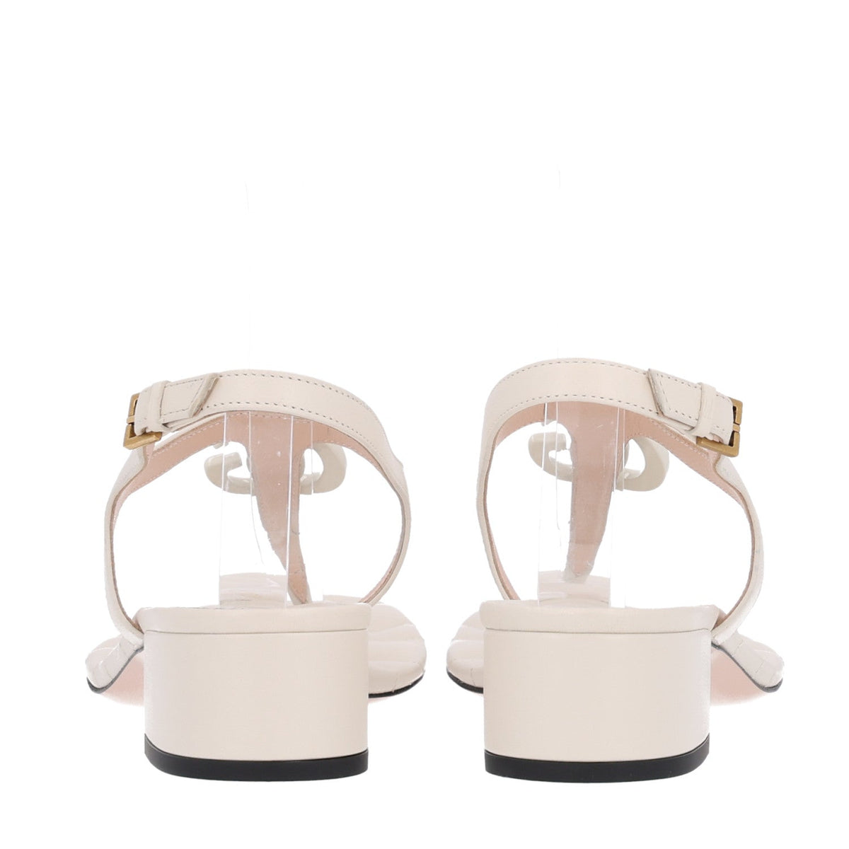 Nappa Matelasse Double G 35mm Thong Sandals 38 Mystic White