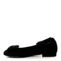Velvet Strass CC Bow Mary Jane Flats 38.5 Black