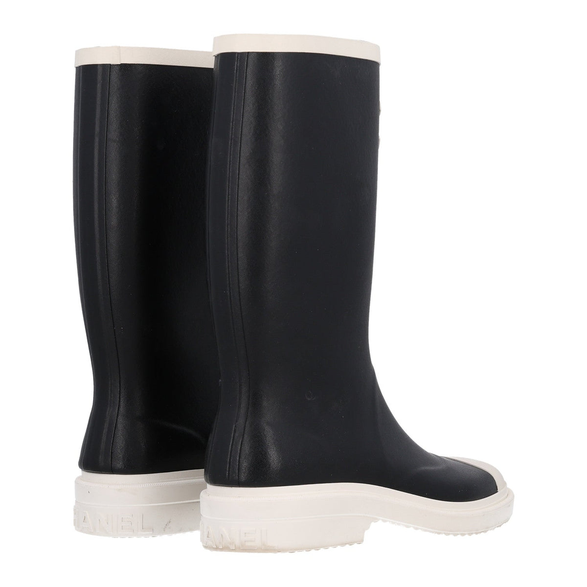 Caoutchouk CC High Boots 39 Black White