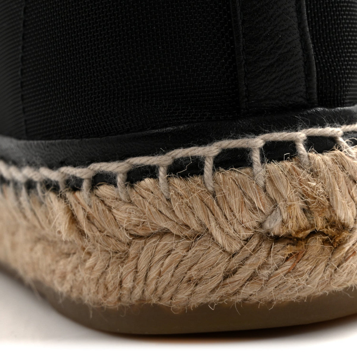 Mesh Grosgrain CC Espadrilles 38 Black