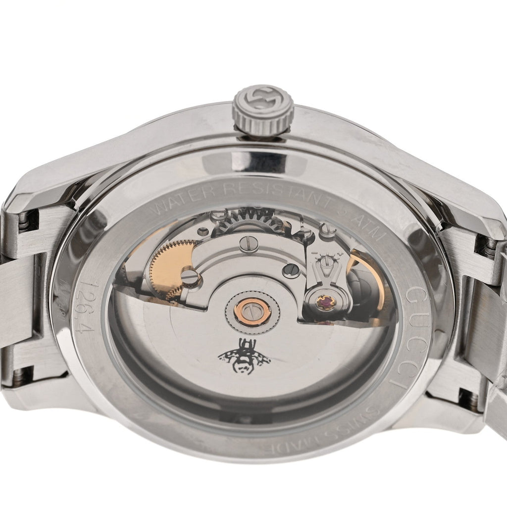 Stainless Steel 38mm G-Timeless Two Tone Bee Automatic Watch Blue