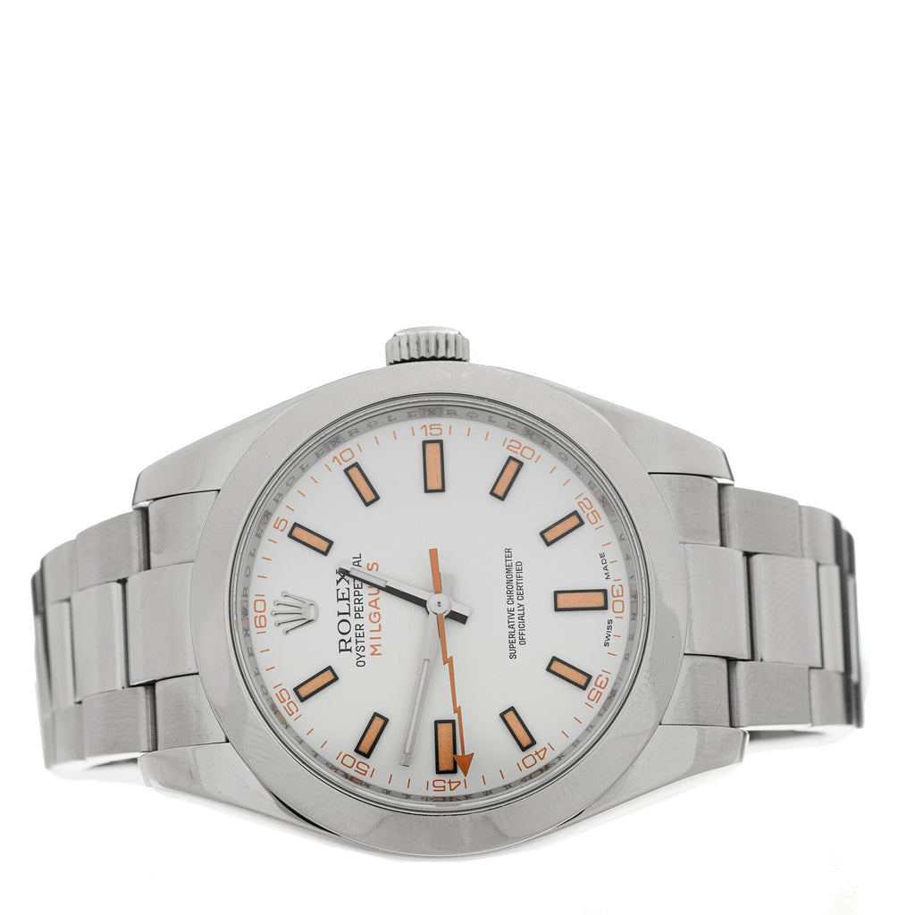 Stainless Steel 40mm Oyster Perpetual Milgauss Watch  White 116400