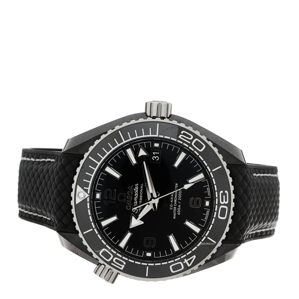 Ceramic Titanium Rubber 39.5mm Seamaster Planet Ocean 600M Automatic Watch Black 215.92.40.20.01.001