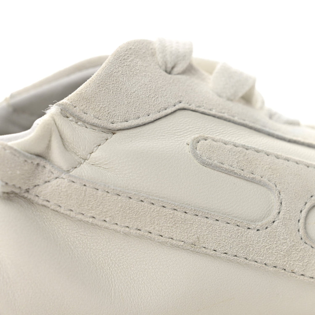Nappa Suede Goatskin Jet Sneakers 38 White