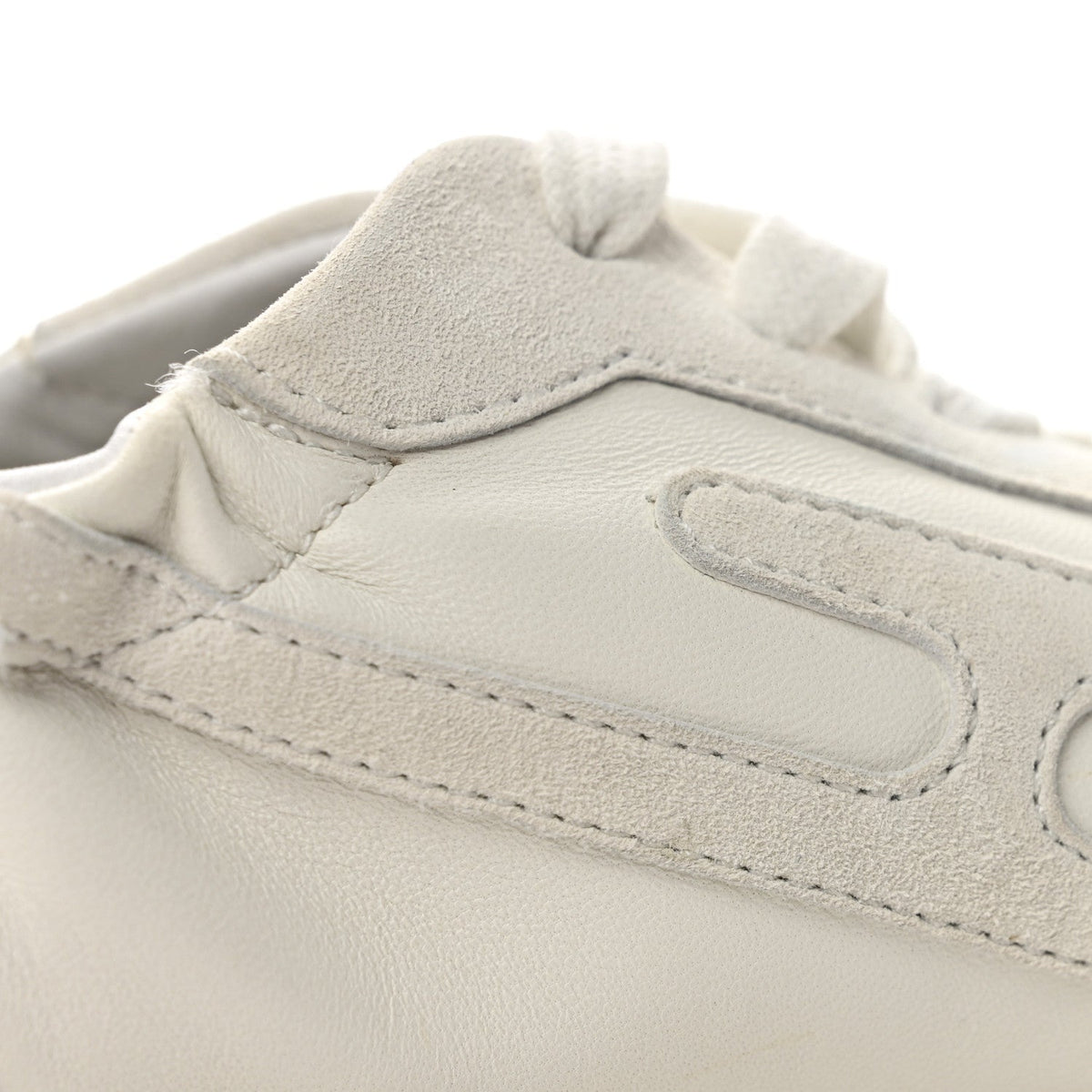 Nappa Suede Goatskin Jet Sneakers 38 White