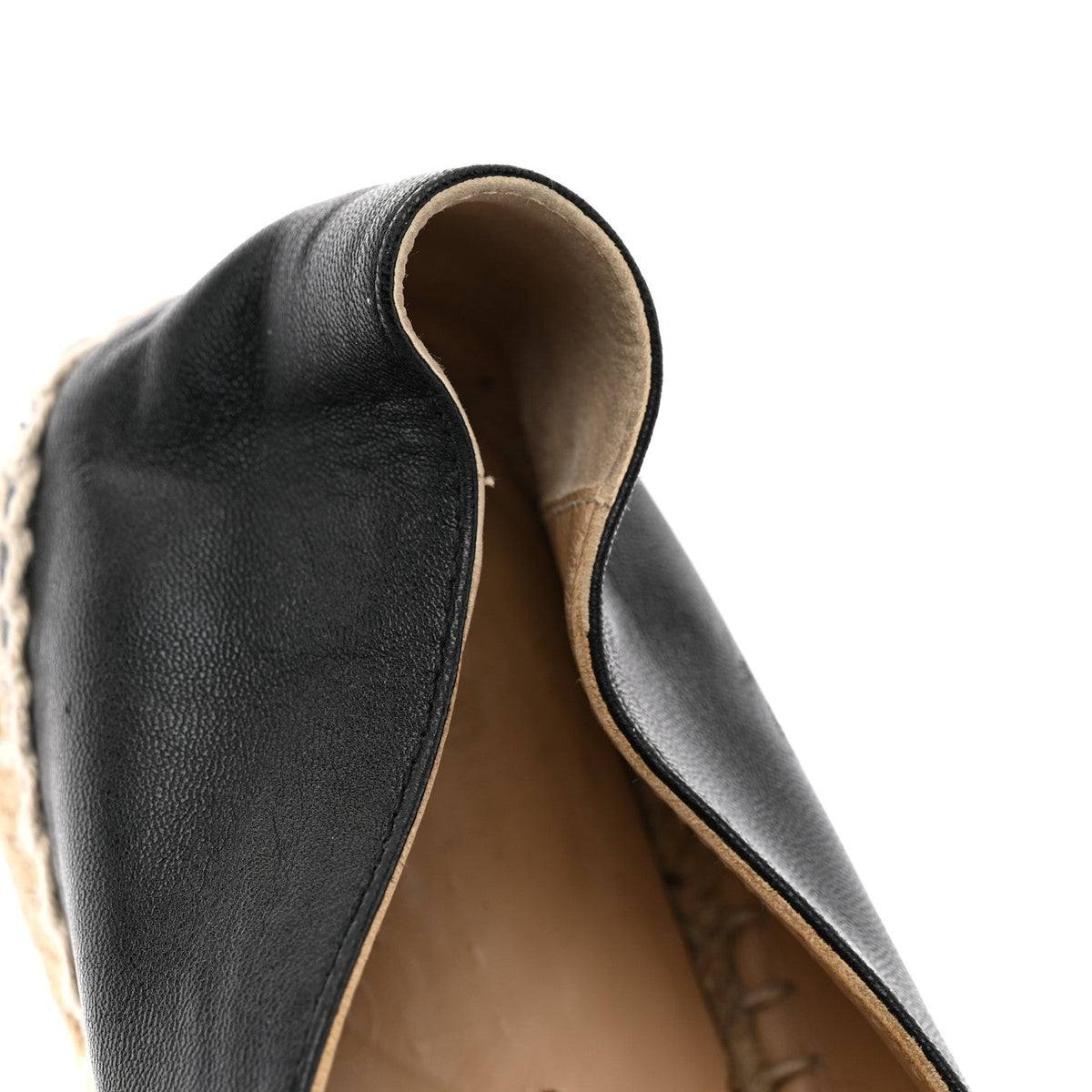 Lambskin CC Espadrilles 37 Black