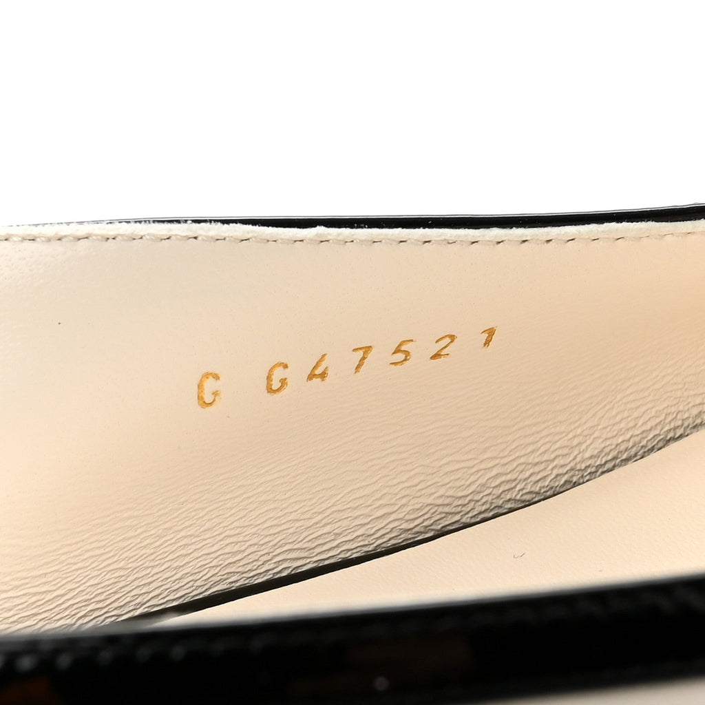 Lambskin Patent Calfskin CC Slingback Flats 37.5 White Black