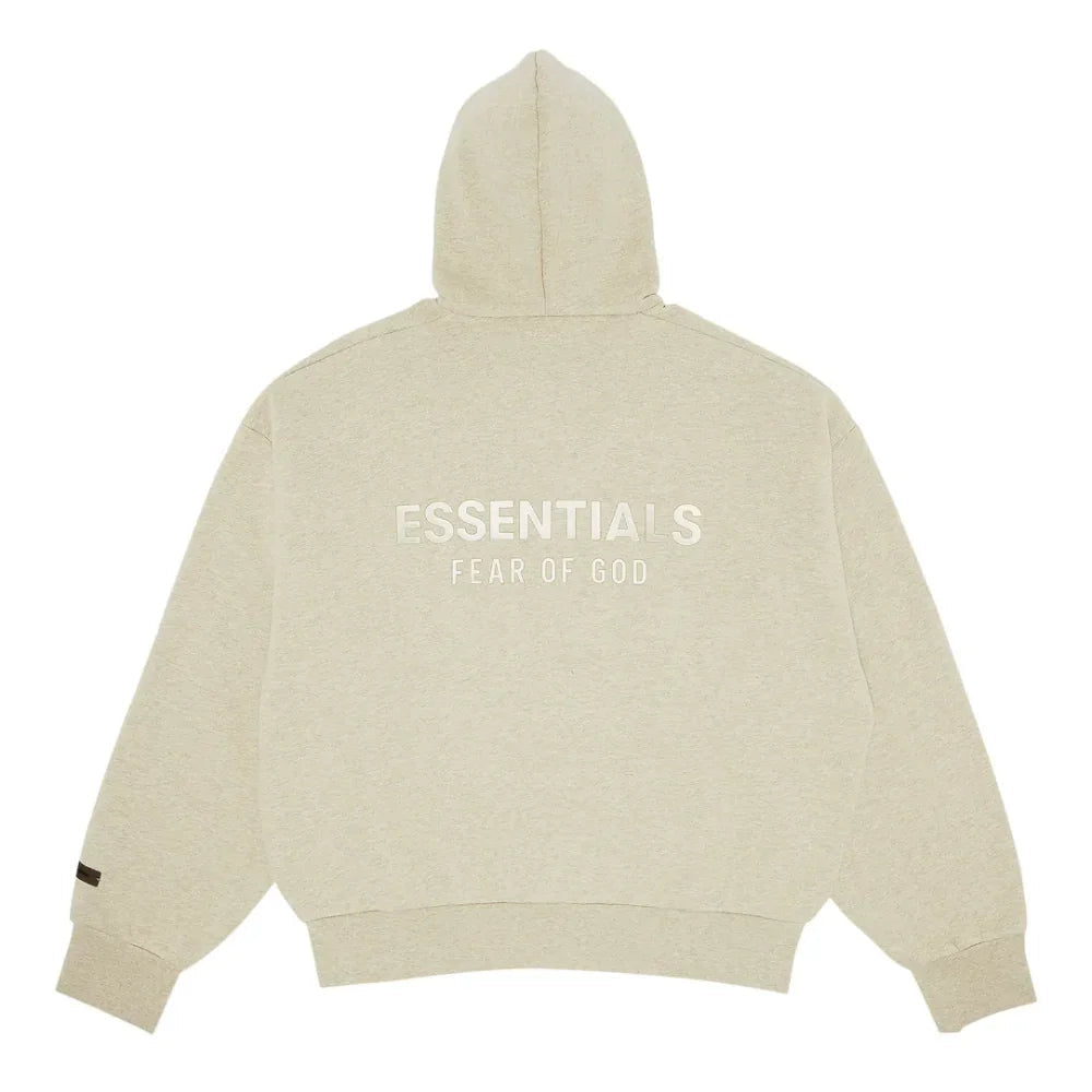 Fear of God Essentials Classic Full-Zip Hoodie Heather Stone