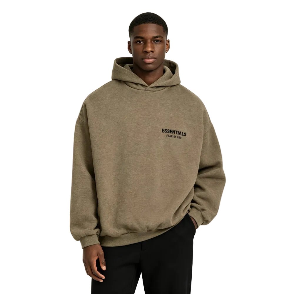 Fear of God Essentials Fleece Hoodie II Heather Gray FW24