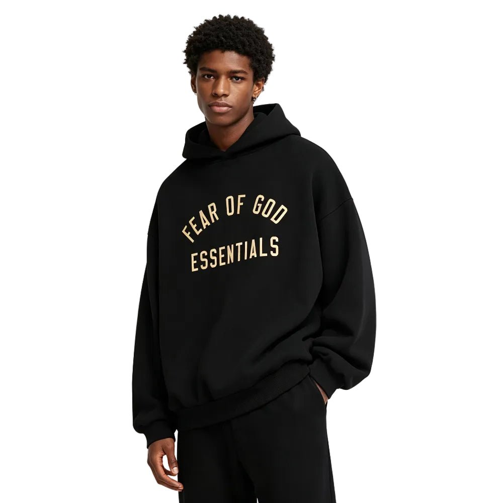 Fear of God Essentials Fleece II Hoodie Black FW24