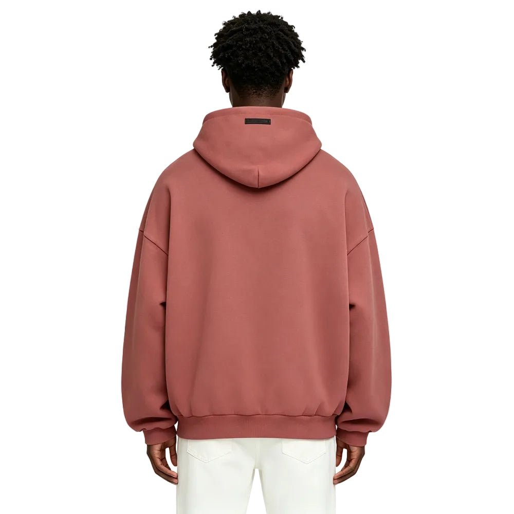 Fear of God Essentials Heavy Fleece Hoodie Crimson