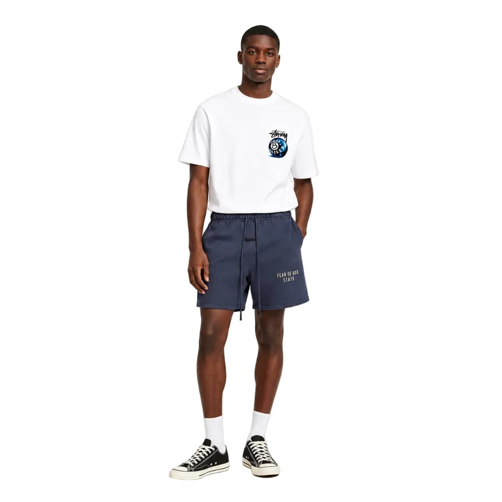 Fear of God Essentials Heavy Fleece Soccer Shorts Marine