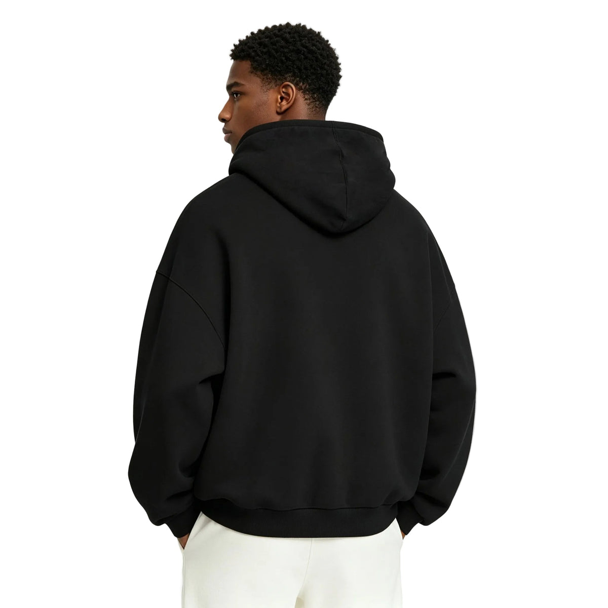 Fear of God Essentials Nylon Fleece Hoodie Jet Black