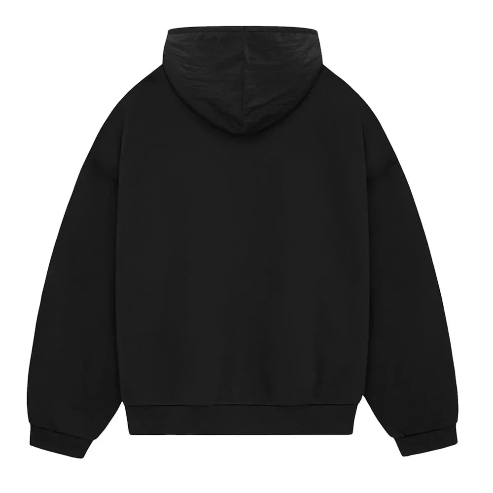 Fear of God Essentials Nylon Fleece Hoodie Jet Black