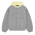 Fear of God Essentials SS24 Nylon Fleece Hoodie Dark Heather Oatmeal Garden Yellow