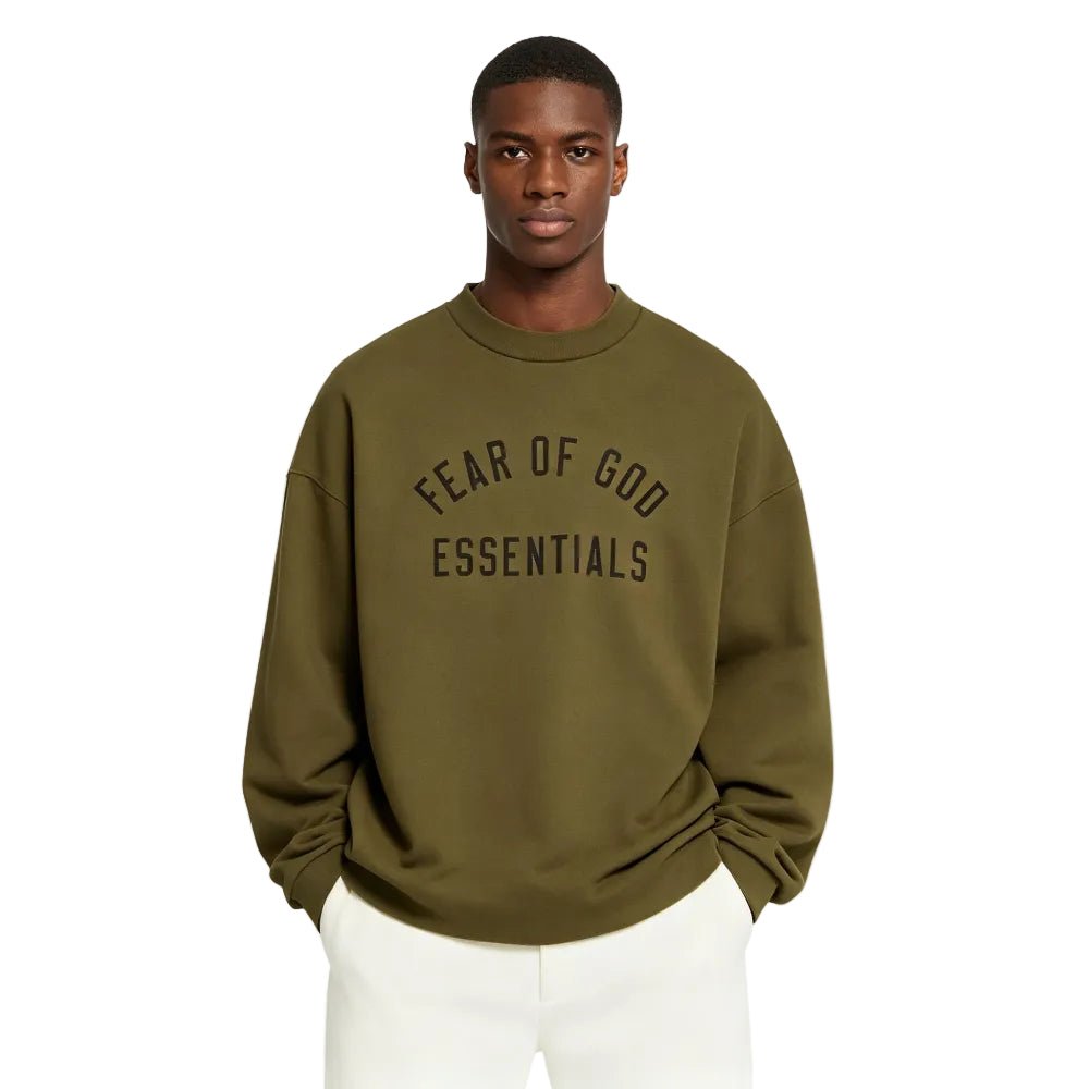 Fear of God Essentials versey Long Sleeve Tee Olive