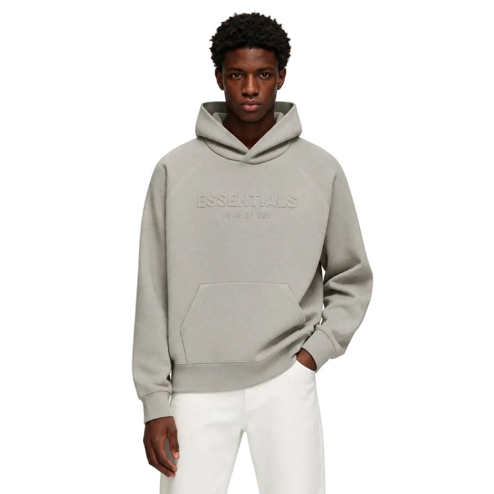 Fear Of God Essentials Waffle Raglan Hoodie Seal
