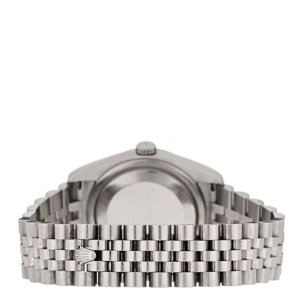 Stainless Steel Diamond 36mm Oyster Perpetual Datejust Watch Silver Jubilee 116244
