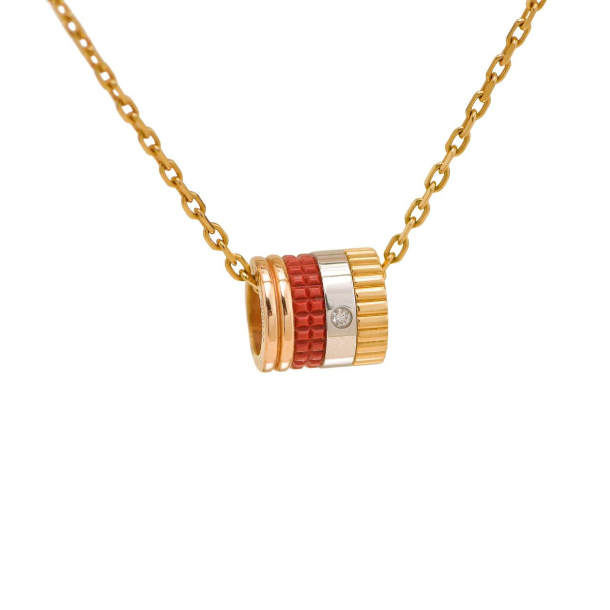 Boucheron Quatre Pendant Necklace Red Edition Mini